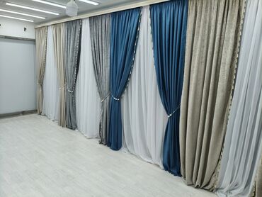 Шторы и занавески: Комплект штор, Велюр, С тюлем в комплекте, Готовое изделие, Для спальни — 8