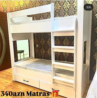 madera mebel: İki mərtəbəli uşaq çarpayıları – ağ rəngdə, müasir dizayn — 2