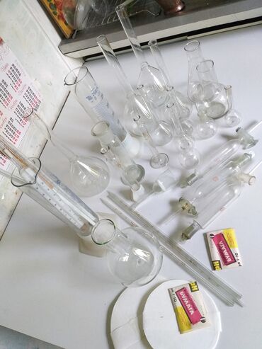 химия для химчистки: Лабораторная химическая посуда Пипетки Колбочки с длинным горлышком