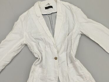 białe ażurowe bluzki: Women's blazer Reserved, L (EU 40), condition - Good