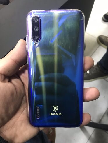 xiaomi mi 9 qiymeti: Xiaomi Mi A3, 64 GB, rəng - Göy, 
 Barmaq izi, İki sim kartlı, Face ID