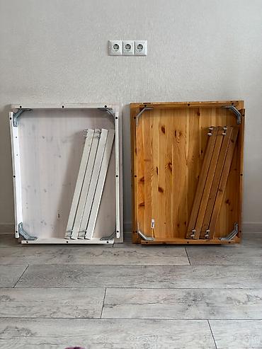 Компьютерные столы: Писменные столы IKEA ÖLMSTAD из массива сосны Продаются деревянные — 1