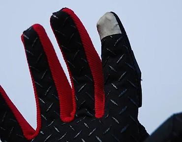 Oprema za bicikliste: Motorističke zaštitne rukavice – crno/crvene - Ojačani štitnici za — 9