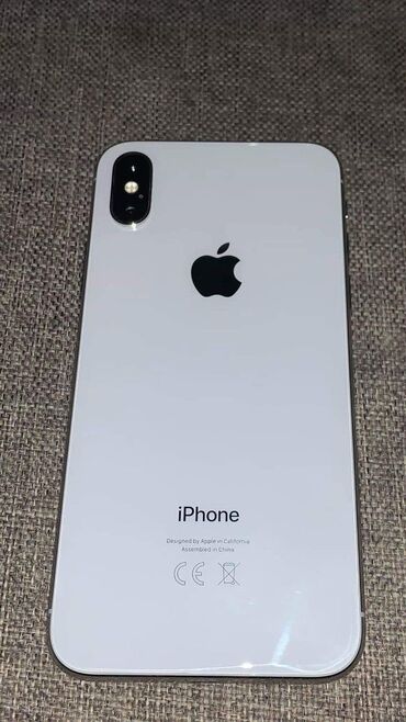 айфон xs бу цена в бишкеке: IPhone Xs, Колдонулган, 64 ГБ, Ак, Каптама, Коргоочу айнек, 77 %