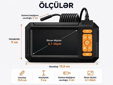 endoskopi kamera: Endoskop kamera və 6,1 düymlük ekranlı görüntüləmə qurğusu - Ekran — 1