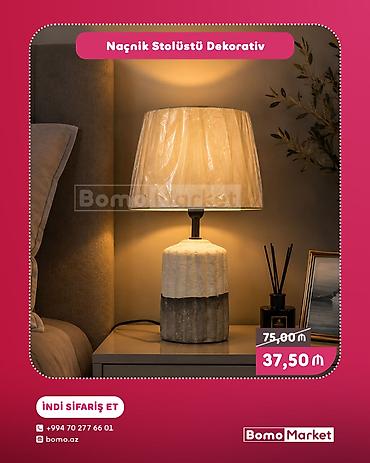 Naçnik stolüstü dekorativ lampa - Yataq otağı, qonaq otağı və iş