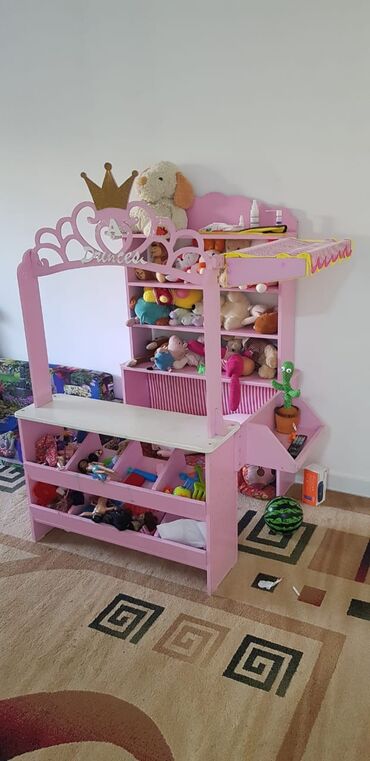 Детская мебель: Детский гарнитур, цвет - Розовый, Б/у