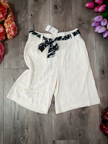 svecane pantalone i tunike: S (EU 36), Flax, color - ivory, Single-colored