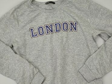 białe lniana bluzki damskie: Sweatshirt, Cropp, L (EU 40), condition - Good