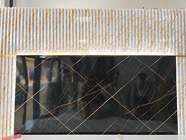 Dekorativ TV fon paneli – mərmər effektli - Material: yüksək
