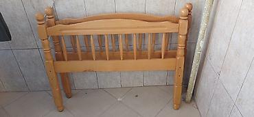 taxta kravatlar: Taxta çarpayı başlıqları (2 ədəd) - Material: tam ağac, laklanmış — 2