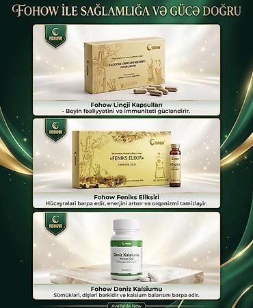 Vitaminlər və BAƏ: Fohow sağlamlıq dəsti – təbii qida əlavələri - Fohow Linçji — 1