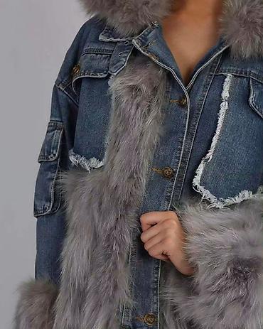 teddy kaput rozi: Teksas u kombinaciji sa krznom 🔥 Novi model teksas jaknica Cena: 7500 — 4