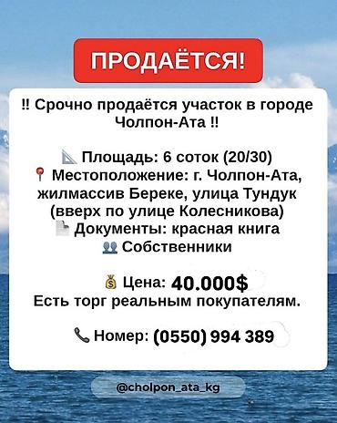 6 соток, Курулуш, Кызыл китеп — 1
