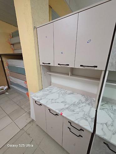 silver kitchen: Кухонный гарнитур, Новый, цвет - Белый, ДСП, Бесплатная доставка — 3
