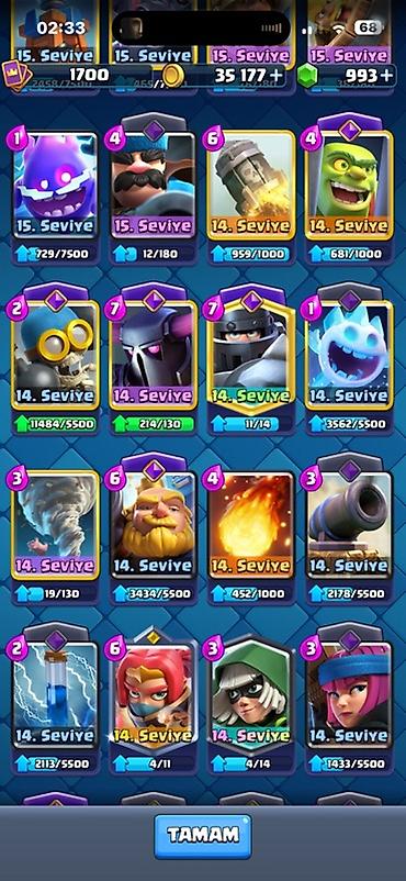 İncəsənət və kolleksiyalar: Clash Royale (8 il) + Clash of Clans(10il) hesabı (ikisi bir maildir — 3