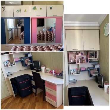 bineqedi mebel sexi: Aytən 🌺 iki Dolab ve yazı masası birlikde satılır 150 manat ünvan 7