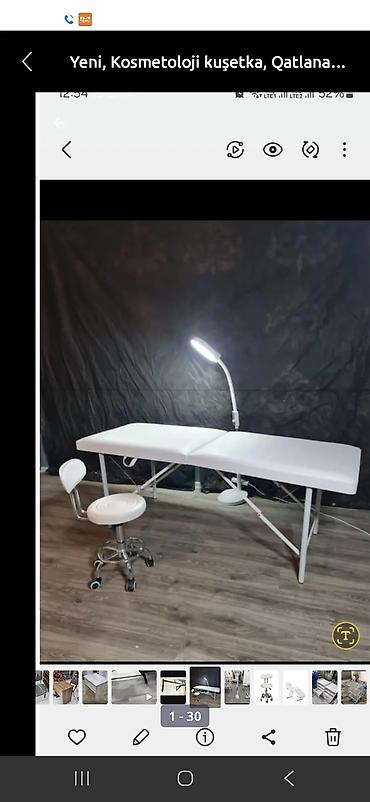 Kuşetkalar: Yeni, Masaj kuşetkası, Qatlanmayan, rəng - Ağ — 8