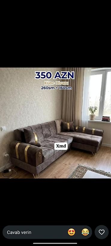 brus taxta: Künc divan, Yeni, Açılmayan, Parça, Şəhərdaxili pulsuz çatdırılma — 1