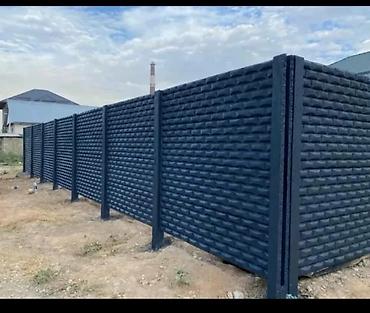 Бетонные еврозаборы: КАРА БАЛТА. Бетонные секционные заборы с установкой - Панельные — 6