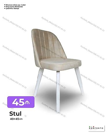 Stul – 40×45 sm - Yumşaq, rahat oturacaq və bel dəstəyi - Dərin lalafo.az -da Stul – 40×45 sm - Yumşaq, rahat oturacaq və bel dəstəyi - Dərin