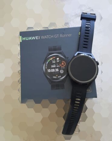 huawei watch gt 3: Б/у, Смарт часы, Huawei, Аnti-lost, цвет - Черный