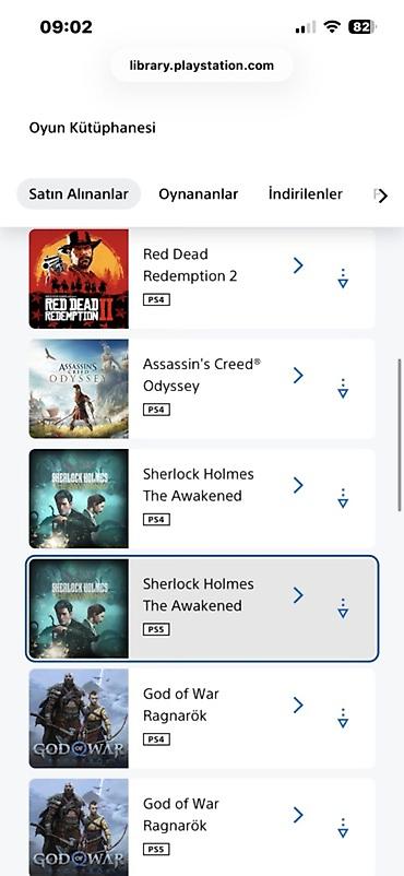 playstation aparatı: Məhsul: PlayStation hesabında zəngin oyun kitabxanası (PS4 və PS5 — 1