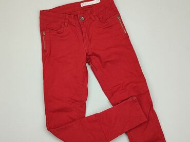 czerwone jeansy: Spodnie jeansowe, 1.5-2 lat, 92, stan - Dobry