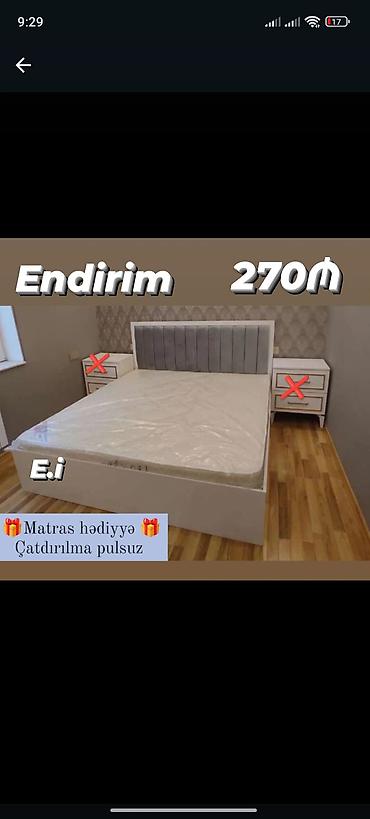 dini hediyye: Yeni, İkinəfərlik çarpayı, Matras ilə, Siyirməsiz — 1