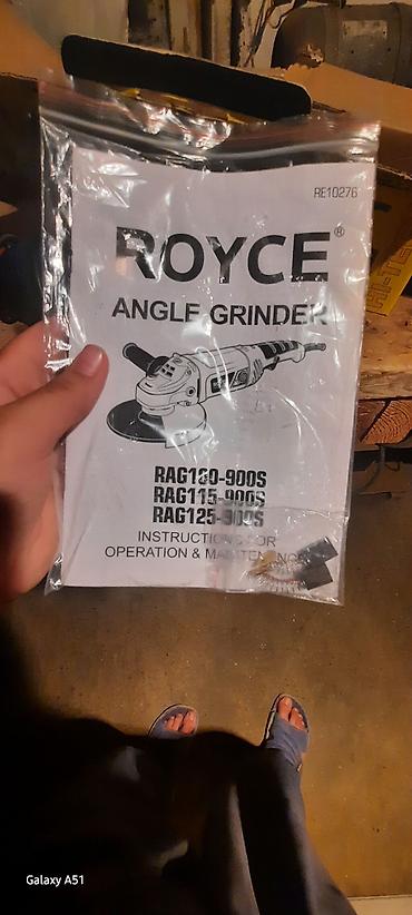 ROYCE RAG125-900S bucaqslı daşlama (Angle Grinder) Texniki lalafo.az -da ROYCE RAG125-900S bucaqslı daşlama (Angle Grinder) Texniki