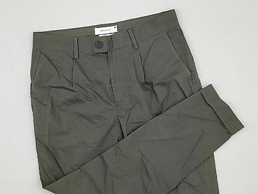 czarne cargo pull and bear: Reserved, Spodnie materiałowe damskie, rozmiar M — 1