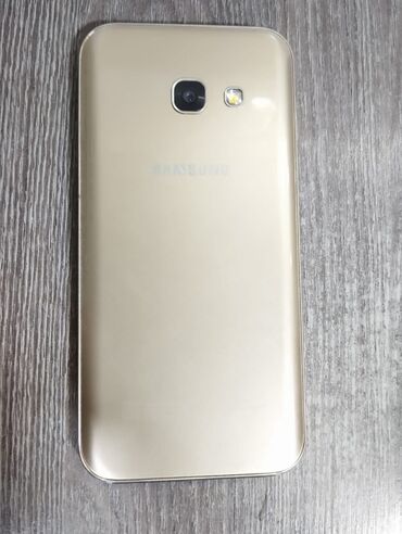 samsunq s21: Samsung Galaxy A3 2017, 16 GB, rəng - Qızılı, Barmaq izi