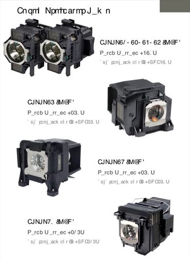 Lampalar: Məhsul: Proyektor üçün orijinal “bare bulb” lampalar Brendlər və — 19