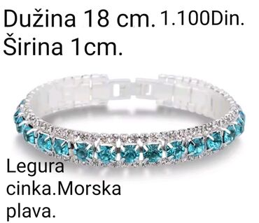 Narukvice: Lančana narukvica, Materijal: Cirkon — 3