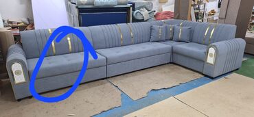 Угловые диваны: Угловой диван, C подушками, Трехместный — 11