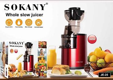juicer: Соковыжималка шнековая SOKANY Whole Slow Juicer JE-25 - Мощность: 300 — 1