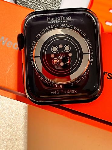 smart saat adapteri: HainoTeko H45 ProMax Smart Watch seti Qutu tərkibi: - HainoTeko H45 — 4