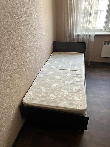 Спальные гарнитуры: Односпальная кровать с матрасом + шкаф-купе распашного типа (набор для — 2