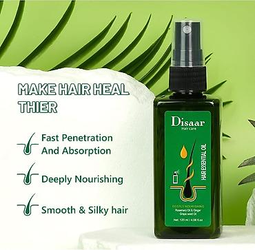 rozmarin: Disaar Hair Care saç üçün efir yağı – 120 ml həcmli sprey formatlı saç — 1