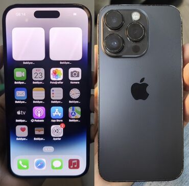 iphone 14 neçə manatdır: IPhone 14 Pro, 256 GB, Qara