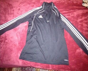 sinsay duks: Sweatshirt, L (EU 52), Adidas, color - Black, With a zipper