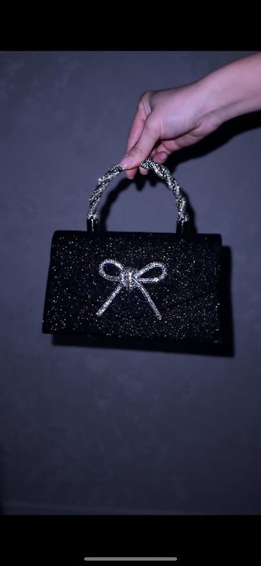 Клатчи: Вечерние мини-сумки с блеском и декором кристаллами Остались последние — 2