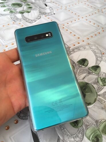 iphone 8s plus: Samsung Galaxy S10 Plus, Б/у, 128 ГБ, цвет - Голубой, 2 SIM