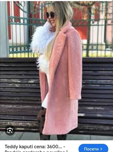 polovne zimske jakne zenske: L (EU 40), With lining, Faux fur, color - Pink