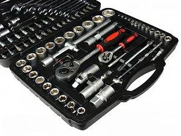 Setovi ručnog alata: Komplet alata u koferu – bogat set nasadnih gedora, bitova i ključeva — 8