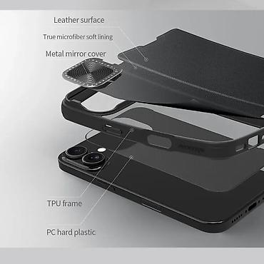 Maske i futrole za telefone: Futrola NILLKIN QIN Pro za iphone 16 (6.1) crna. Uz brzu dostavu i — 8