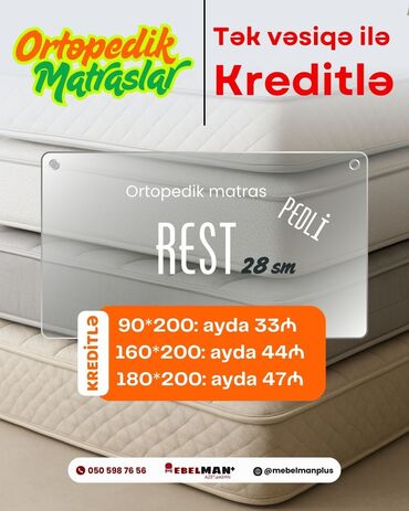 Matraslar: Yeni, Ortopedik matras, İki nəfərlik — 7