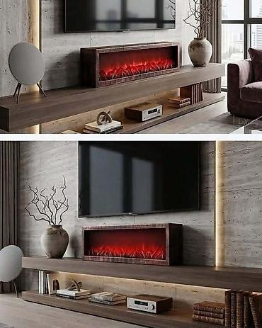 solar: 🔥✨ LED kamin – dekorativni, samostojeći (vodoravni model) ✨🔥 101x14x28 — 3