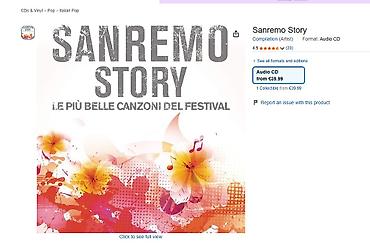 cd disklər: CD "Sanremo Story" Original 3 CD li albom.Albom təzə Avropa — 4