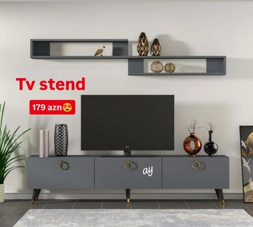 metbex refi: Прямой ТВ стенд, С полками, Ламинат